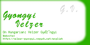 gyongyi velzer business card